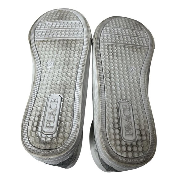 GIRLS Glitter Doodle Hi Top Sneaker Shoes White Girls Size 2 - Picture 9 of 9